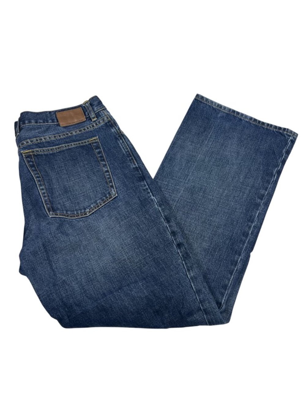 Y2K Gap Mens Boot Cut Fit Blue Denim Baggy Jeans Size 36x30 Medium Wash